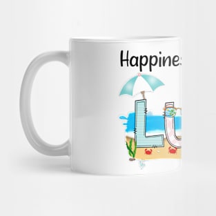 Happiness Is Being A Lulu Summer Beach Happy Mother's Day Mug